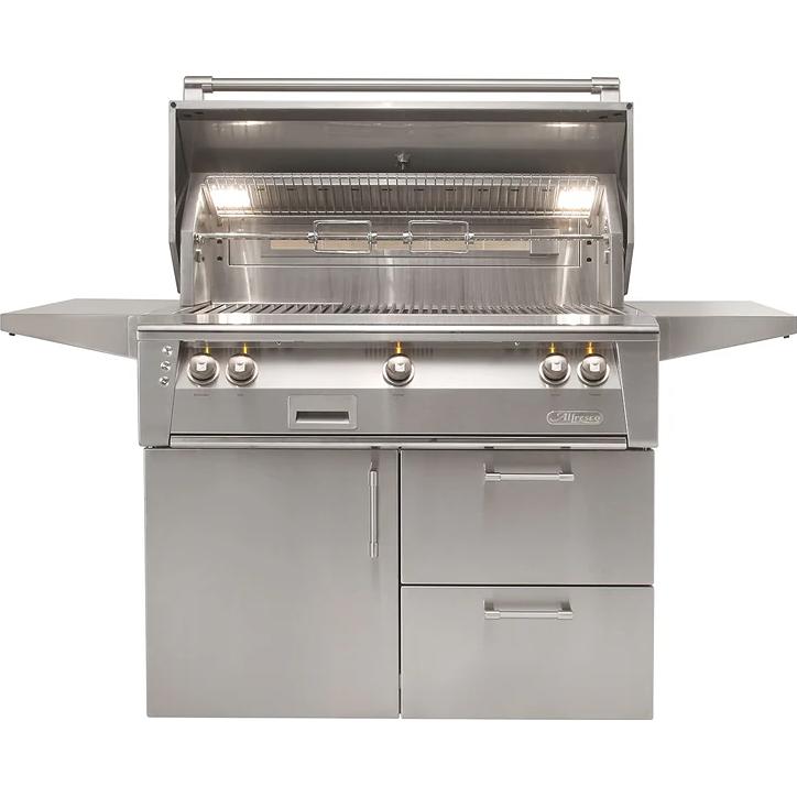  Alfresco Luxury Gas Grill with Deluxe Cart and SearZone™ - Natural Gas ALXE-42SZCD-NG IMAGE 2