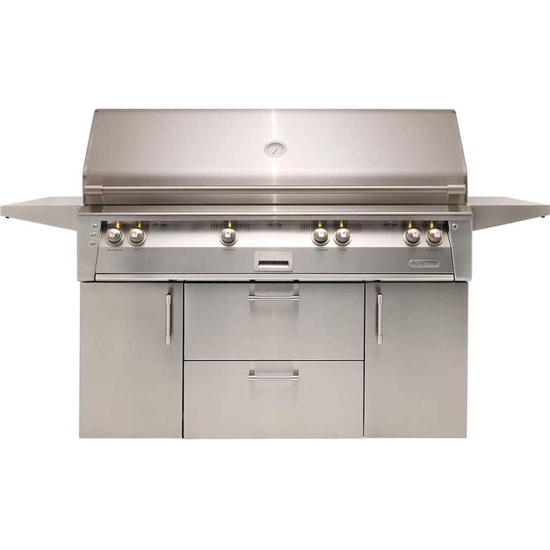  Alfresco Luxury Gas Grill with Deluxe Cart - Natural Gas ALXE-56BFGC-NG IMAGE 1