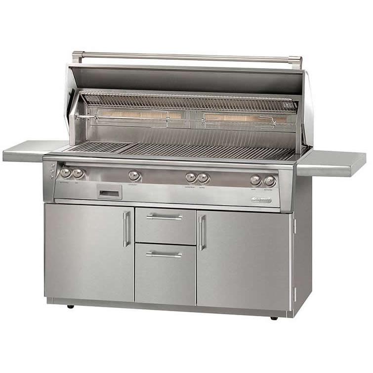  Alfresco Luxury Gas Grill with Deluxe Cart - Natural Gas ALXE-56BFGC-NG IMAGE 2