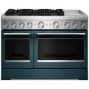  KitchenAid 48-inch Freestanding Commercial-Style Dual-Fuel Range with Griddle KFDD948SAG IMAGE 1