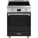  Smeg 24-inch Freestanding Induction Range SPR24UIMANX IMAGE 1