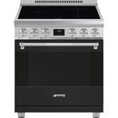  Smeg 30-inch Freestanding Induction Range SPR30UIMANX IMAGE 1