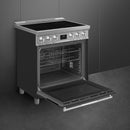  Smeg 30-inch Freestanding Induction Range SPR30UIMANX IMAGE 4