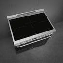  Smeg 36-inch Freestanding Induction Range SPR36UIMANX IMAGE 5