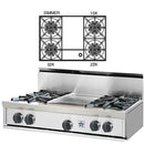 BlueStar 36-inch Gas Rangetop RGTNB364GV1 IMAGE 1