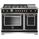  Bertazzoni 48-inch Freestanding Dual Fuel Range HER486BTFEPNG IMAGE 1