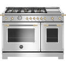  Bertazzoni 48-inch Freestanding Gas Range HER486BTFGMXG IMAGE 1