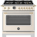  Bertazzoni 36-inch Freestanding Gas Range HER366BCFGMAG IMAGE 1