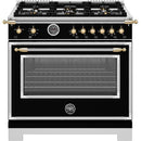  Bertazzoni 36-inch Freestanding Gas Range HER366BCFGMNG IMAGE 1