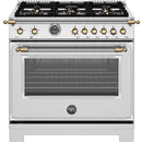  Bertazzoni 36-inch Freestanding Gas Range HER366BCFGMXG IMAGE 1
