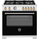  Bertazzoni 36-inch Freestanding Gas Range MAS365GASNG IMAGE 1