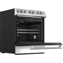  Blomberg 30-inch Slide-in Electric Range with Air Fry Technology BERC30524SS IMAGE 2