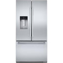  JennAir 36-inch, 23.84 cu. ft. Counter-Depth French 3-Door Refrigerator with Water and Ice Dispensing System JFFCCE72SL IMAGE 1