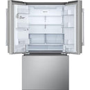  LG 36-inch, 25.5 cu. ft. Counter-Depth MAX® Freestanding French 3-Door Refrigerator with Ice & Water Dispenser LF26WCH62S IMAGE 3