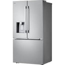  LG 36-inch, 25.5 cu. ft. Counter-Depth MAX® Freestanding French 3-Door Refrigerator with Ice & Water Dispenser LF26WCH62S IMAGE 5