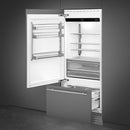  Smeg 36-inch, 19.6 cu. ft. Built-In Bottom Freezer Refrigerator with MultiZone RBMU36L IMAGE 2