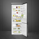  Smeg 28-inch, 16.3 cu. ft. Freestanding Bottom Freezer Refrigerator with Inverter Compressor BM27URMB IMAGE 3