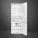  Smeg 28-inch, 16.3 cu. ft. Freestanding Bottom Freezer Refrigerator with Inverter Compressor BM27URMW IMAGE 2