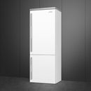  Smeg 28-inch, 16.3 cu. ft. Freestanding Bottom Freezer Refrigerator with Inverter Compressor BM27URMW IMAGE 6