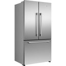  Fisher & Paykel 36-inch, 21.6 cu. ft. Freestanding French 3-Door Refrigerator with Ice Maker and Professional-Style Handles RF210AKJX1 IMAGE 4