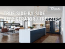 True Residential 42-inch, 24.44 cu.ft. Built-in Side-by-Side Refrigerator with Intuitive True Precision® Control TR-42SBS-SG-B EXTERNAL_VIDEO 1